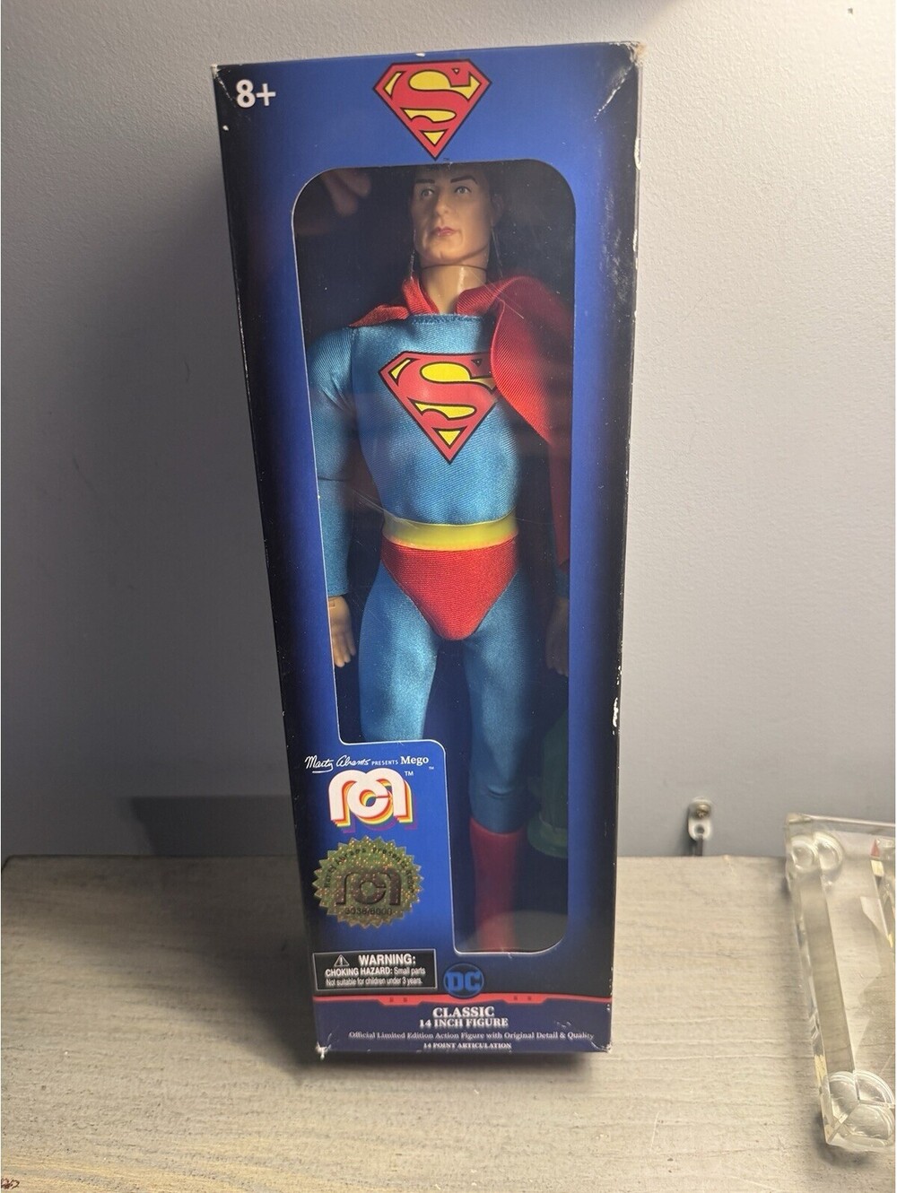 DC Comics Superman Action Figure 14 Inch Mego Marty Abrams 2018 New!